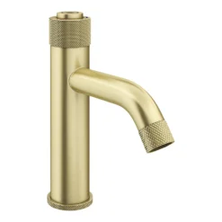 Arezzo Brushed Brass Industrial Style 1-Touch Basin Tap -Victorian Plumbing Shop azis1tbb n d3