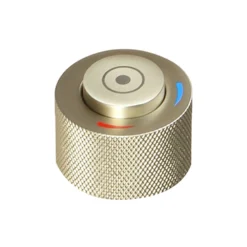 Arezzo Brushed Brass Industrial Style 1-Touch Basin Tap -Victorian Plumbing Shop azis1tbbd1