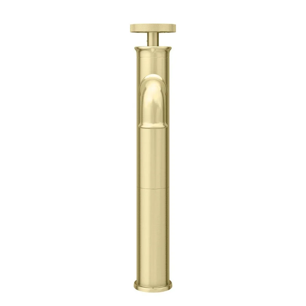 Arezzo Brushed Brass Industrial Style High Rise Basin Mixer 3 Arezzo Brushed Brass Industrial Style High Rise Basin Mixer