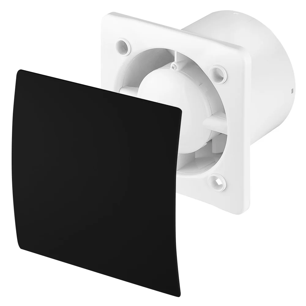 Arezzo 100mm Turbo Extractor Fan - Timer - Matt Black 3 Arezzo 100mm Turbo Extractor Fan - Timer - Matt Black