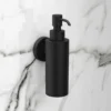 Arezzo Matt Black Round Wall Mounted Soap Dispenser 1 Arezzo Matt Black Round Wall Mounted Soap Dispenser -Victorian Plumbing Shop azmbsdnl