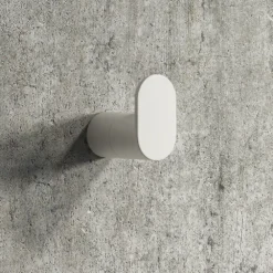 Arezzo Matt White Robe Hook