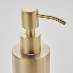 Arezzo Freestanding Round Soap Dispenser Brushed Brass 11 Arezzo Freestanding Round Soap Dispenser Brushed Brass -Victorian Plumbing Shop azrd2bbf d6