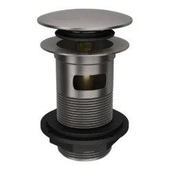 Arezzo Gunmetal Grey Slotted Click Clack Basin Waste