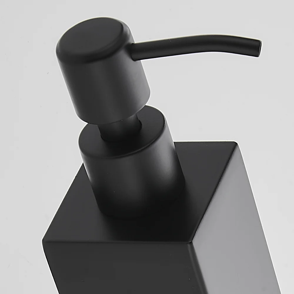 Arezzo Freestanding Square Soap Dispenser Matt Black 7 Arezzo Freestanding Square Soap Dispenser Matt Black - Image 5
