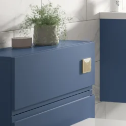 Arezzo Concealed WC Cistern With Brushed Brass Square Flush Plate -Victorian Plumbing Shop azsqbbpkd6