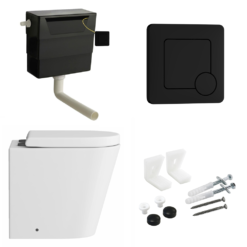 Arezzo BTW Toilet Pan With Soft Close Seat + Concealed Cistern (Matt Black Hinges & Flush Plate) 12 Arezzo BTW Toilet Pan With Soft Close Seat + Concealed Cistern (Matt Black Hinges & Flush Plate) -Victorian Plumbing Shop azsqmbpk lrg1