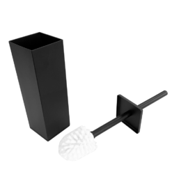 Arezzo Square Toilet Brush Matt Black -Victorian Plumbing Shop azsqtbmb d1