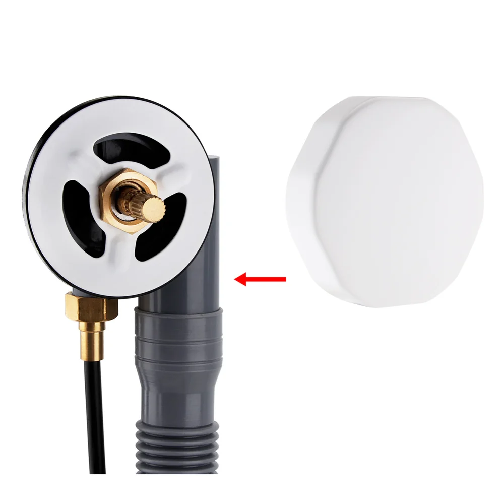 Arezzo Matt White Bath Pop-up Waste & Overflow 4 Arezzo Matt White Bath Pop-up Waste & Overflow - Image 2