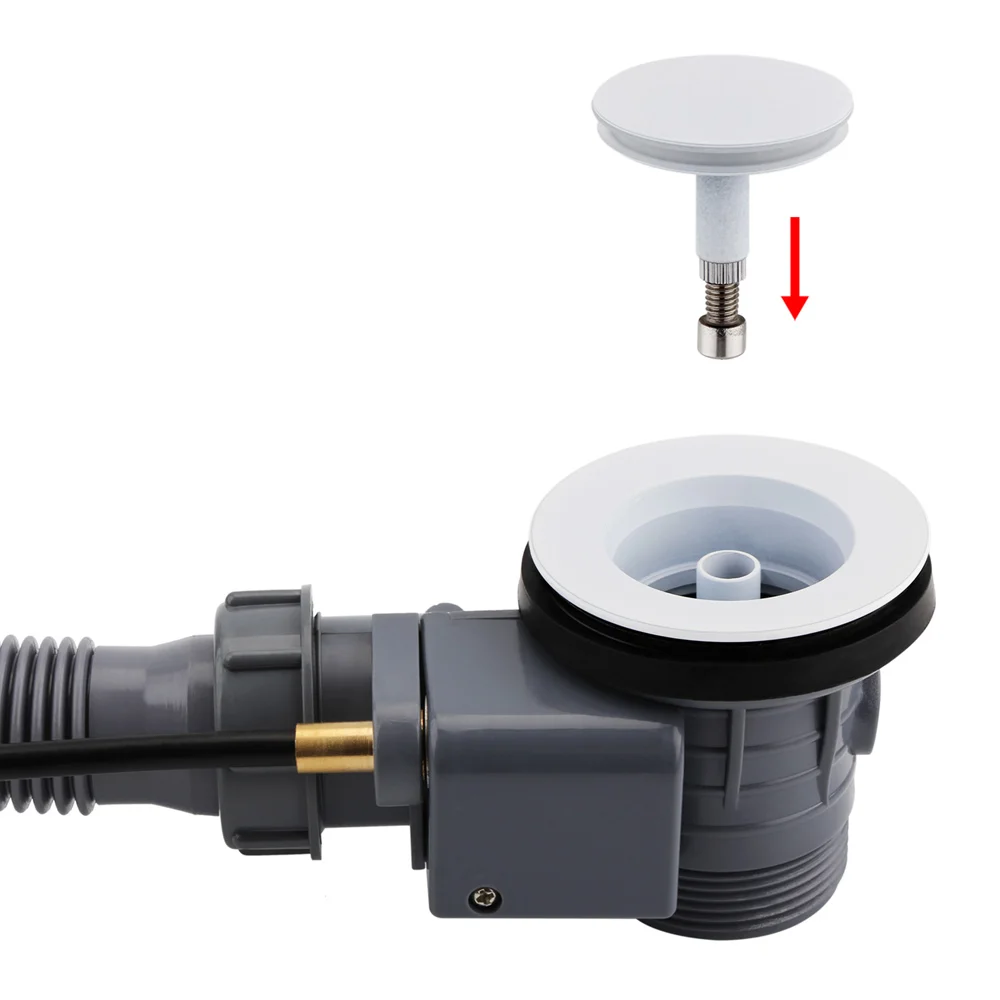 Arezzo Matt White Bath Pop-up Waste & Overflow 5 Arezzo Matt White Bath Pop-up Waste & Overflow - Image 3