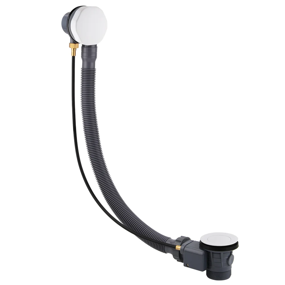 Arezzo Matt White Bath Pop-up Waste & Overflow 3 Arezzo Matt White Bath Pop-up Waste & Overflow