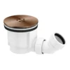 Arezzo Brushed Copper 90mm High Flow Shower Tray Waste 2 Arezzo Brushed Copper 90mm High Flow Shower Tray Waste -Victorian Plumbing Shop b9sw n