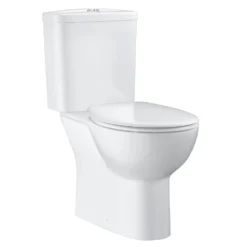 Grohe Bau Rimless Close Coupled Toilet With Soft Close Seat (Bottom Inlet) -Victorian Plumbing Shop bauccwc1 l