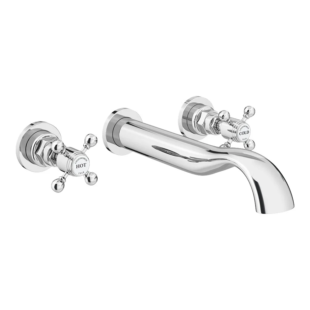 Chatsworth 1928 Traditional Wall Mounted Crosshead Bath Filler Tap 6 Chatsworth 1928 Traditional Wall Mounted Crosshead Bath Filler Tap - Image 4