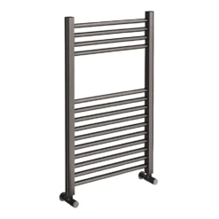 Brooklyn 800 X 500mm Satin Gunmetal Grey Straight Heated Towel Rail
