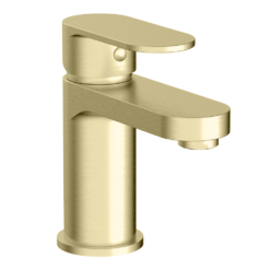 Bosa Mono Basin Mixer Tap - Brushed Brass