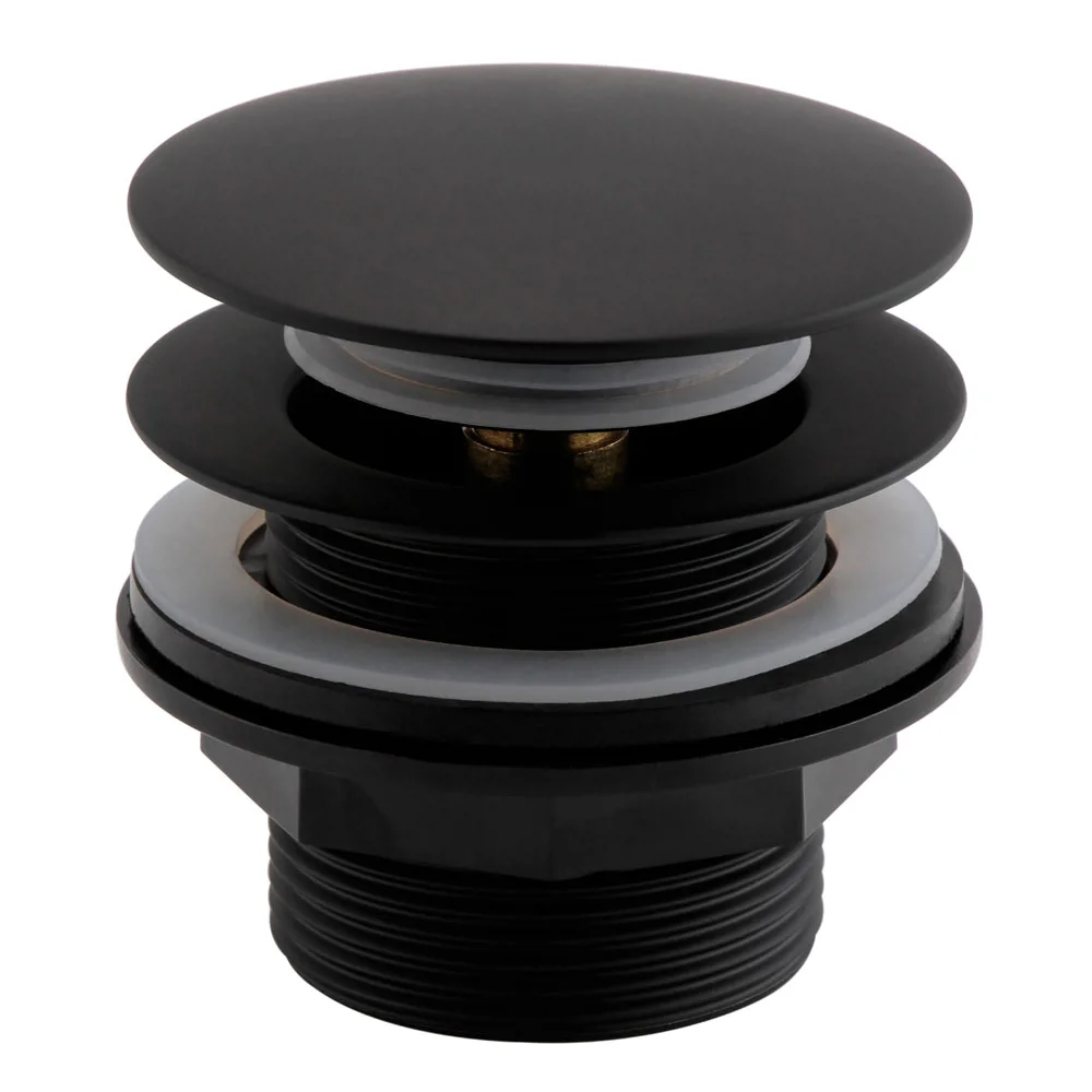 Arezzo Matt Black Unslotted Bath Waste With No Overflow 3 Arezzo Matt Black Unslotted Bath Waste With No Overflow