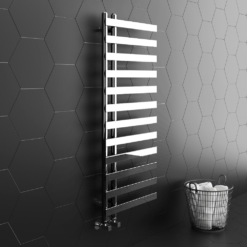 Arezzo Chrome 1200 X 500mm 12 Bars Designer Heated Towel Rail 9 Arezzo Chrome 1200 X 500mm 12 Bars Designer Heated Towel Rail -Victorian Plumbing Shop c12x500b12 af l2