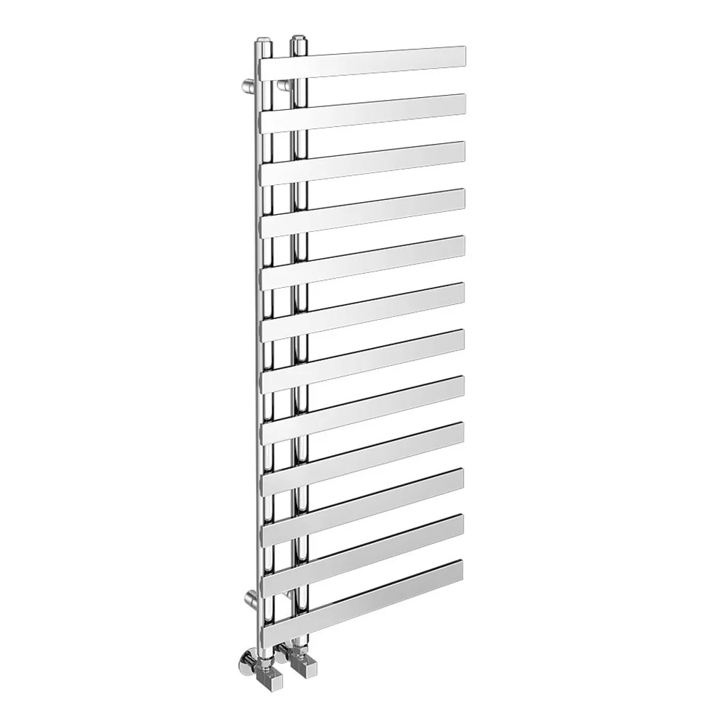 Arezzo Chrome 1200 X 500mm 12 Bars Designer Heated Towel Rail 3 Arezzo Chrome 1200 X 500mm 12 Bars Designer Heated Towel Rail