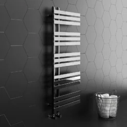 Arezzo Chrome 1200 X 500mm 15 Bars Designer Heated Towel Rail -Victorian Plumbing Shop c12x500b15af l1b