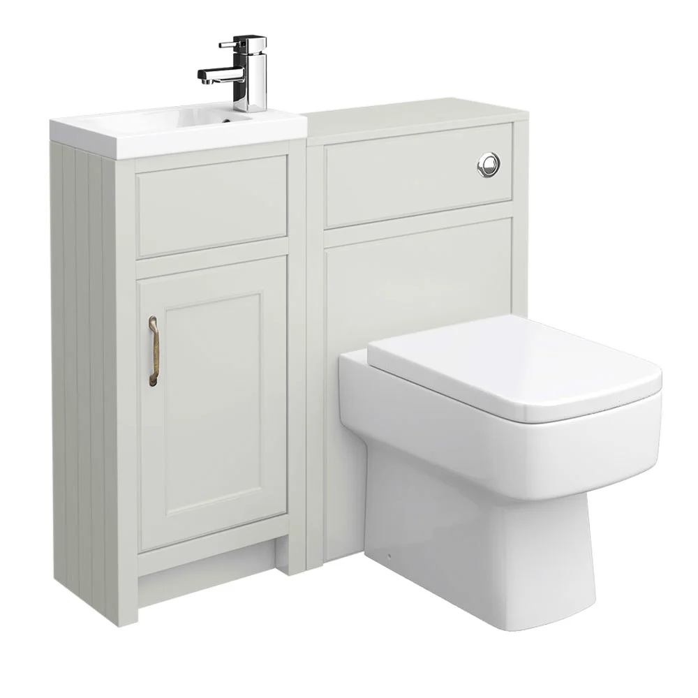 Chatsworth Traditional Cloakroom Vanity Unit Suite - Grey 6 Chatsworth Traditional Cloakroom Vanity Unit Suite - Grey - Image 4