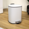 Orion Capri 3 Litre Pedal Bin - White -Victorian Plumbing Shop cap3w l2