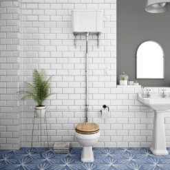 Carlton Traditional High Level Toilet With Soft Close Seat -Victorian Plumbing Shop carhl ok d7