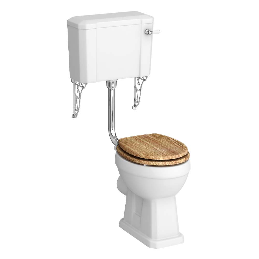 Carlton Traditional Low Level Toilet With Ornate Cistern Brackets And Soft Close Seat 6 Carlton Traditional Low Level Toilet With Ornate Cistern Brackets And Soft Close Seat - Image 4