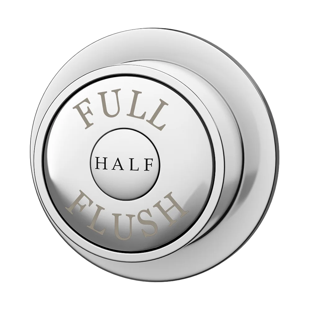 Chatsworth Traditional Dual Flush Push Button - Chrome 3 Chatsworth Traditional Dual Flush Push Button - Chrome