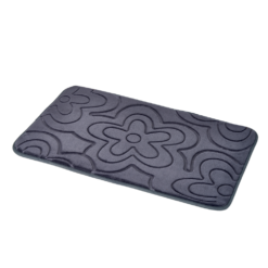 Clover Memory Foam Charcoal Bath Mat 800 X 500mm
