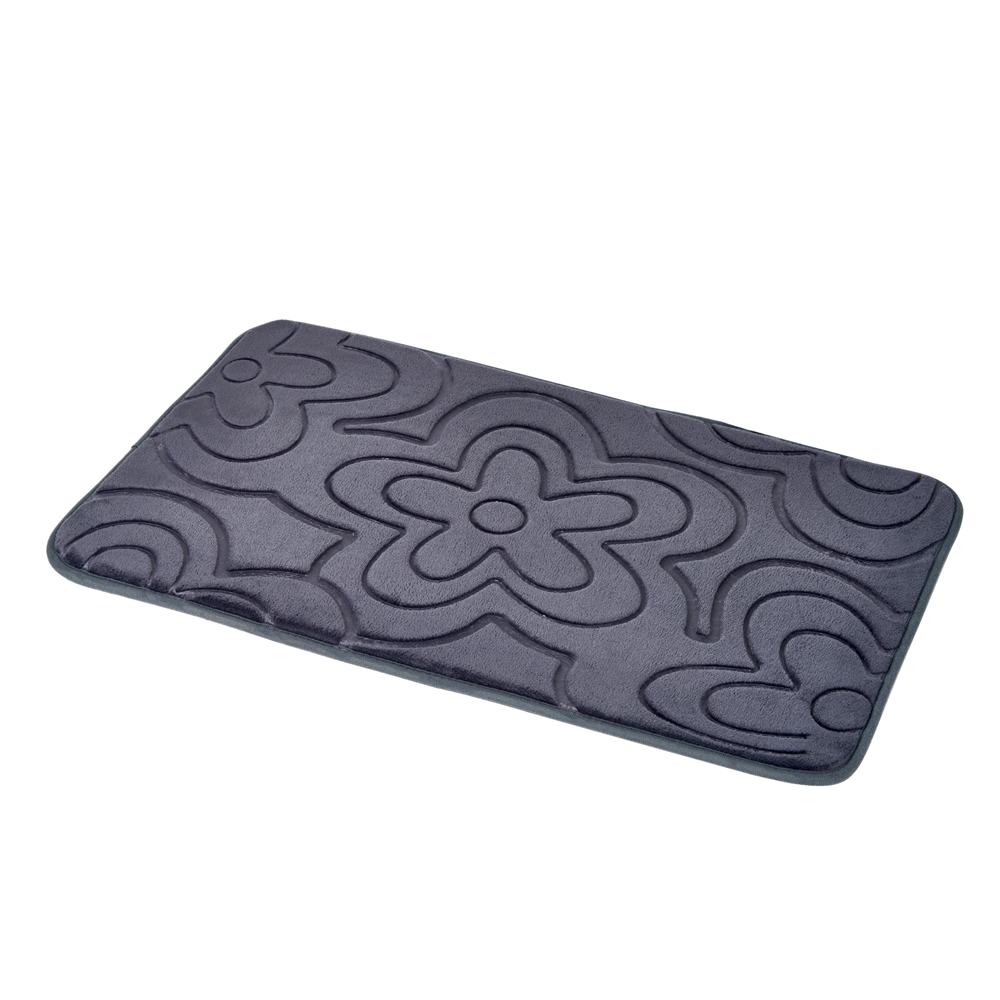 Clover Memory Foam Charcoal Bath Mat 800 X 500mm 3 Clover Memory Foam Charcoal Bath Mat 800 X 500mm