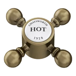 Chatsworth 1928 Antique Brass Crosshead Pillar Basin Taps 8 Chatsworth 1928 Antique Brass Crosshead Pillar Basin Taps -Victorian Plumbing Shop chpbbrad3