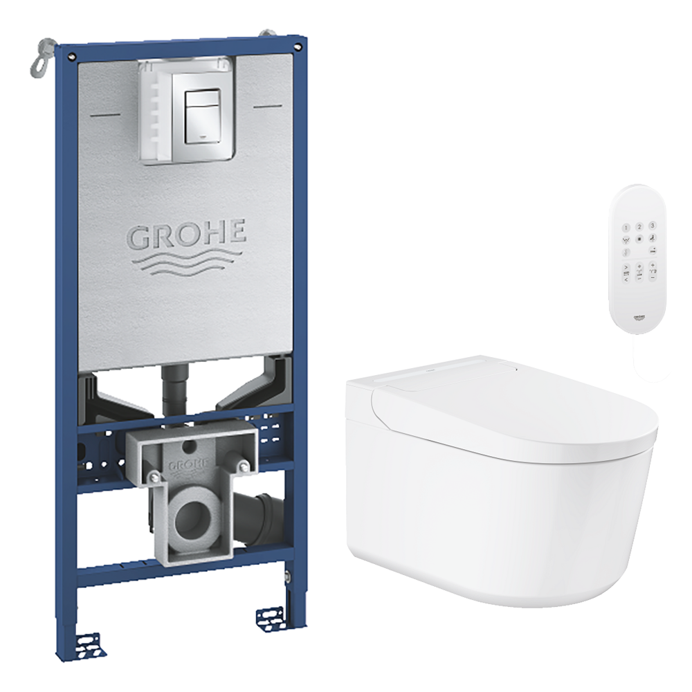 Grohe Rapid SLX 1.13m Frame & Sensia Wall Hung Shower Toilet 6 Grohe Rapid SLX 1.13m Frame & Sensia Wall Hung Shower Toilet - Image 4