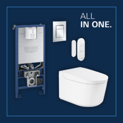 Grohe Rapid SLX 1.13m Frame & Sensia Wall Hung Shower Toilet 17 Grohe Rapid SLX 1.13m Frame & Sensia Wall Hung Shower Toilet -Victorian Plumbing Shop chrome 1 3