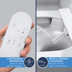 Grohe Rapid SLX 1.13m Frame & Sensia Wall Hung Shower Toilet 21 Grohe Rapid SLX 1.13m Frame & Sensia Wall Hung Shower Toilet -Victorian Plumbing Shop chrome 1 7