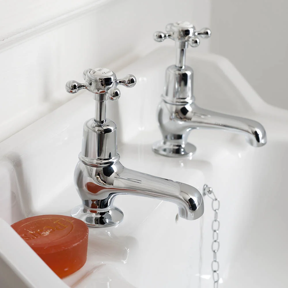 Burlington Claremont - Chrome 3" Basin Taps 4 Burlington Claremont - Chrome 3" Basin Taps - Image 2