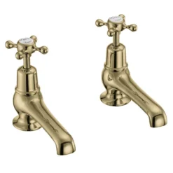 Burlington Gold Claremont Basin Taps 5"