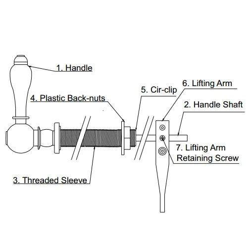 Heritage - Traditional Cistern Lever - Chrome 4 Heritage - Traditional Cistern Lever - Chrome - Image 2