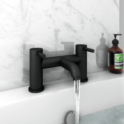 Arezzo Matt Black Complete Modern Bathroom Package 14 Arezzo Matt Black Complete Modern Bathroom Package -Victorian Plumbing Shop cru10blk d1b