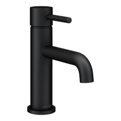 Arezzo Round Matt Black Basin Mono Mixer Tap 10 Arezzo Round Matt Black Basin Mono Mixer Tap -Victorian Plumbing Shop cru20blk l5