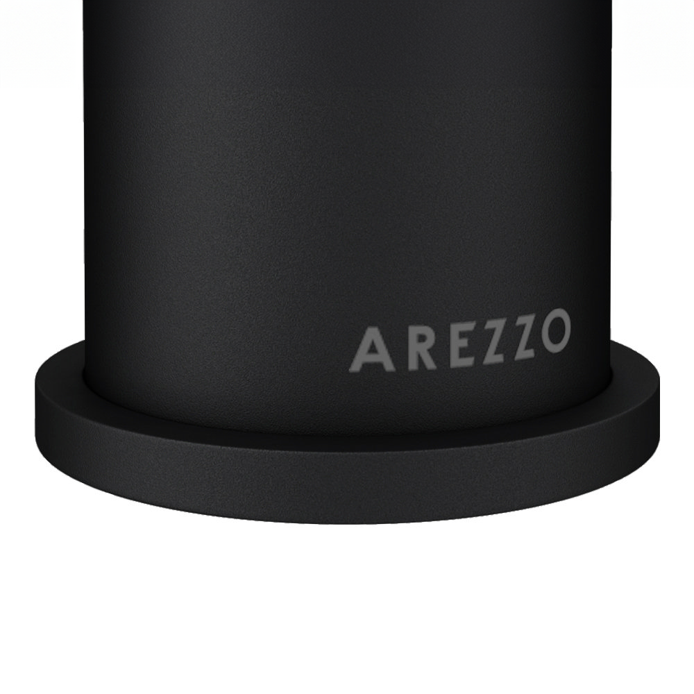 Arezzo Round Matt Black Basin Mono Mixer Tap 5 Arezzo Round Matt Black Basin Mono Mixer Tap - Image 3
