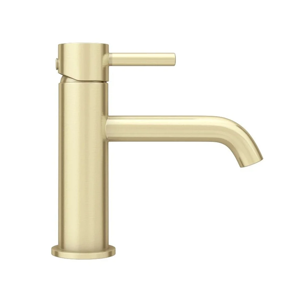 Arezzo Round Brushed Brass Basin Mono Mixer Tap 4 Arezzo Round Brushed Brass Basin Mono Mixer Tap - Image 2