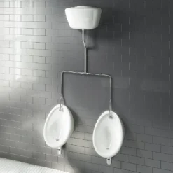 Cove Exposed Urinal Pack With 2 X 400mm Urinal Bowls + Ceramic Cistern -Victorian Plumbing Shop cvu4pak2 n l