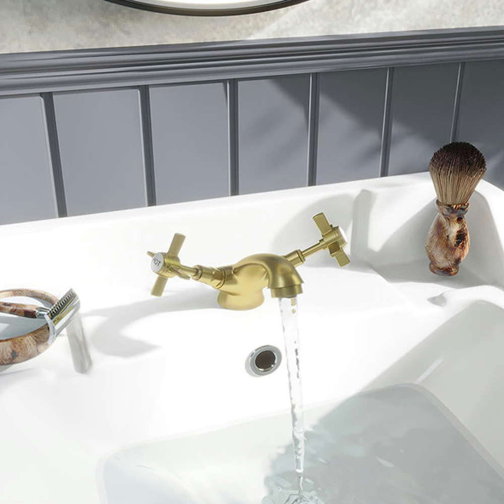Orchard Dulwich Brushed Brass Cloakroom Basin Mixer Tap 5 Orchard Dulwich Brushed Brass Cloakroom Basin Mixer Tap - Image 3