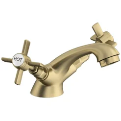 Orchard Dulwich Brushed Brass Cloakroom Basin Mixer Tap 12 Orchard Dulwich Brushed Brass Cloakroom Basin Mixer Tap -Victorian Plumbing Shop dul02bb l4