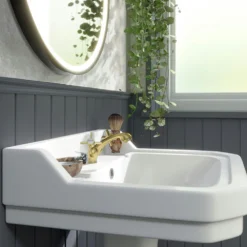 Orchard Dulwich Brushed Brass Cloakroom Basin Mixer Tap 13 Orchard Dulwich Brushed Brass Cloakroom Basin Mixer Tap -Victorian Plumbing Shop dul02bb l5