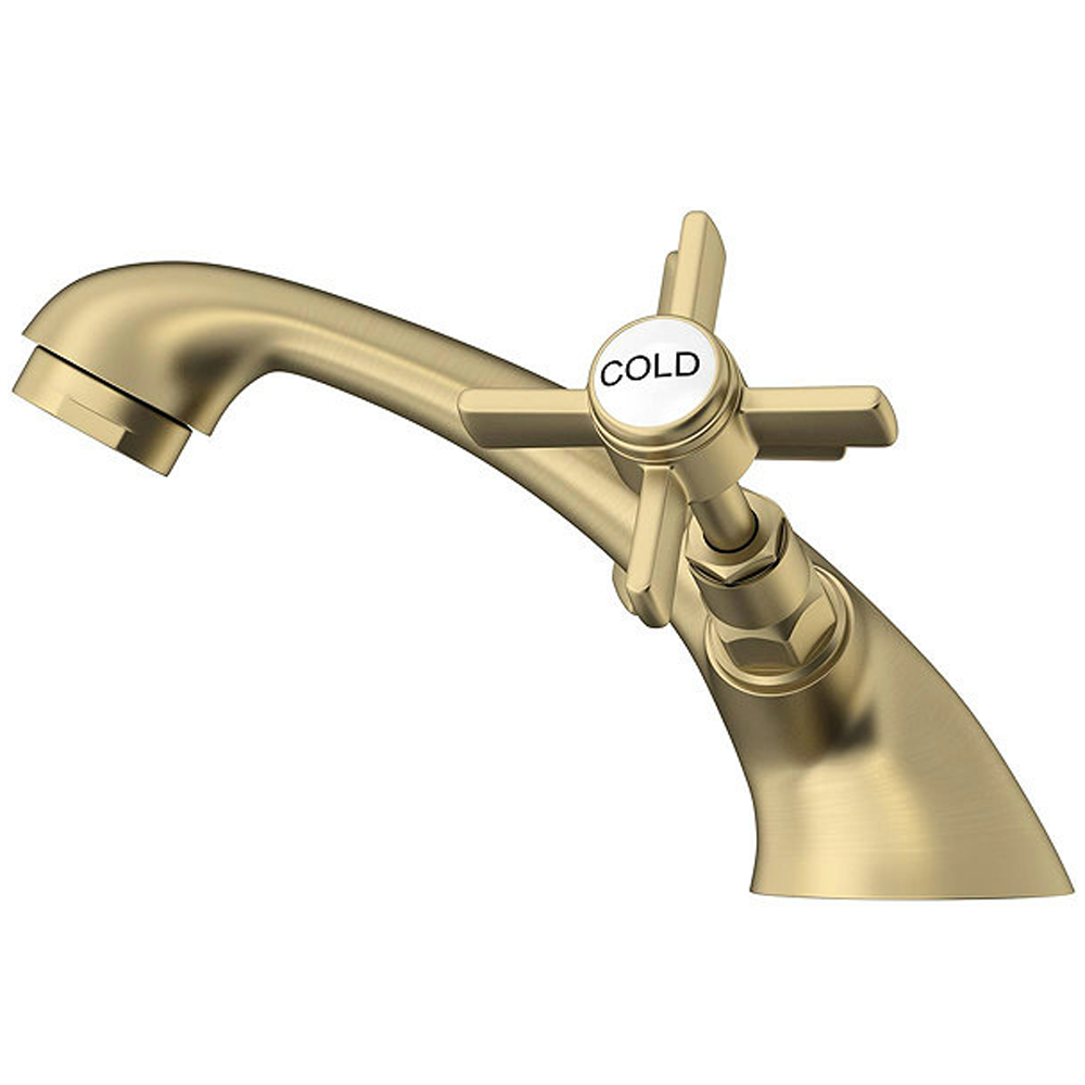 Orchard Dulwich Brushed Brass Cloakroom Basin Mixer Tap 3 Orchard Dulwich Brushed Brass Cloakroom Basin Mixer Tap