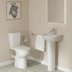 Ideal Standard Eurovit+ Comfort Height Close Coupled Toilet With Soft Close Seat 17 Ideal Standard Eurovit+ Comfort Height Close Coupled Toilet With Soft Close Seat -Victorian Plumbing Shop e218401 d1