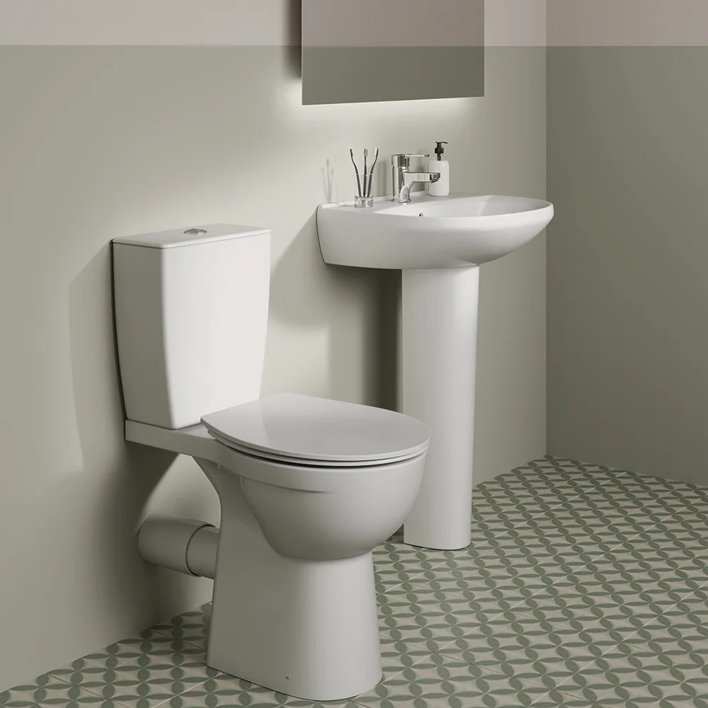 Ideal Standard Eurovit+ Comfort Height Close Coupled Toilet With Soft Close Seat 8 Ideal Standard Eurovit+ Comfort Height Close Coupled Toilet With Soft Close Seat - Image 6