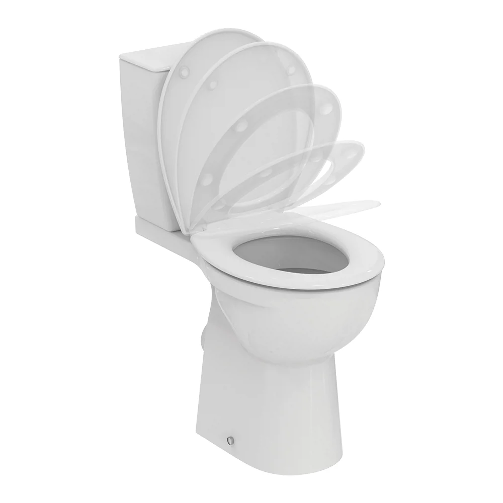 Ideal Standard Eurovit+ Comfort Height Close Coupled Toilet With Soft Close Seat 12 Ideal Standard Eurovit+ Comfort Height Close Coupled Toilet With Soft Close Seat - Image 10